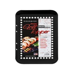 Oscarware®11x7-Porcelain-Grill-Topper. Our grill toppers are designed to cook smaller, more delicate foods as well as traditional favorites on the grill.