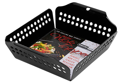 Oscarware® introduced the mini porcelain wok topper and the mini disposable wok topper.