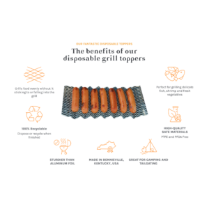 Oscarware® Disposable Hot Dog Grill Topper Benefits The benefits of Oscarware® Disposable Hot Dog Grill Topper.