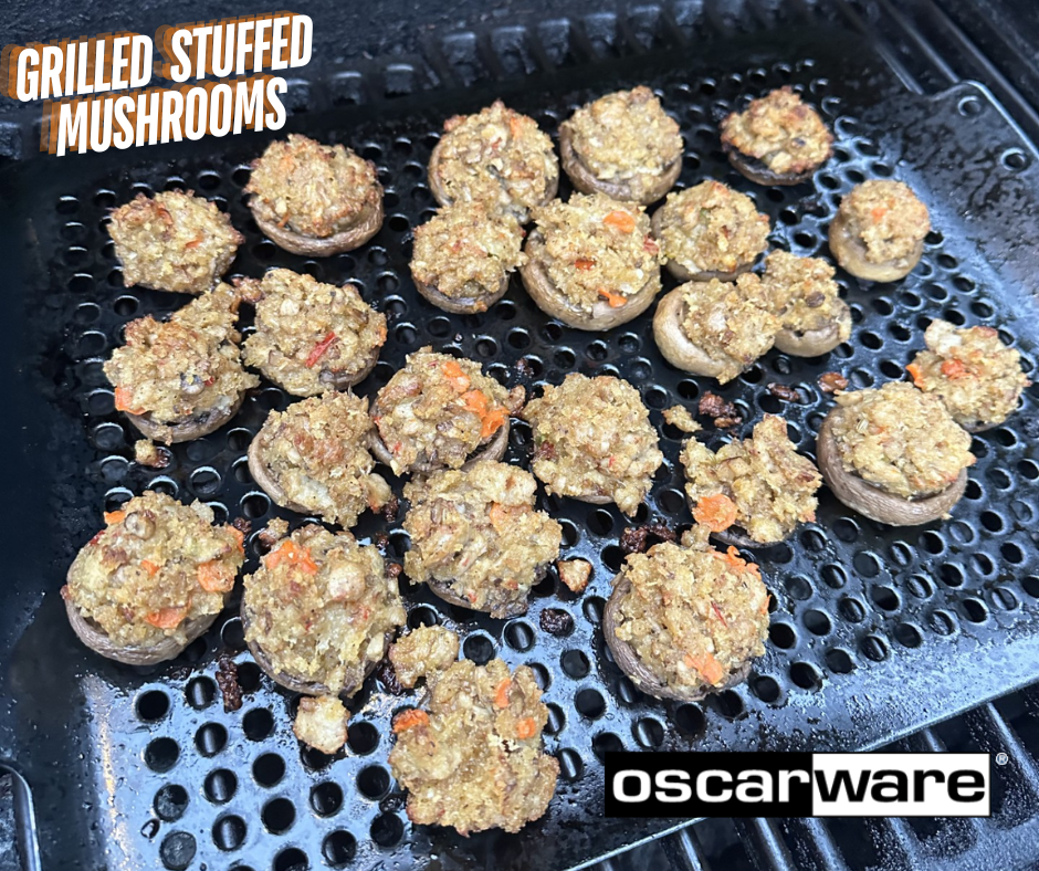 Oscarware Stuffed Mushrooms