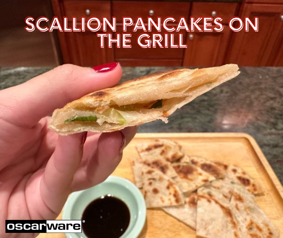 Scallion Pancakes on the grill 2