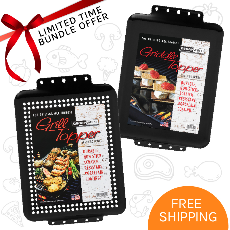 Grill Topper & Griddle Topper Two-in-One Bundle