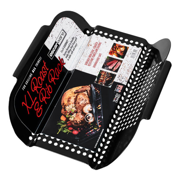 Oscarware® XL-Porcelain-Rib-&-Roast-Rack. Our grill toppers are designed to cook smaller, more delicate foods as well as traditional favorites on the grill.