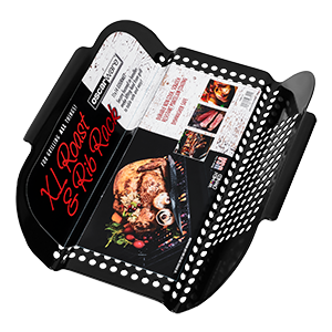 Home 14 XL Porcelain Rib Roast Rack Transparent