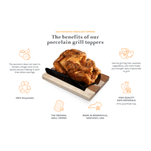 Oscarware® XL Porcelain Roast and Rib Rack Benefits The benefits of Oscarware® XL Porcelain Roast and Rib Rack.